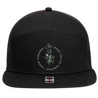 Grow Through What You Go Through Tee And Great Gift 7 Panel Mesh Trucker Snapback Hat