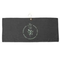 Grow Through What You Go Through Tee And Great Gift Large Microfiber Waffle Golf Towel