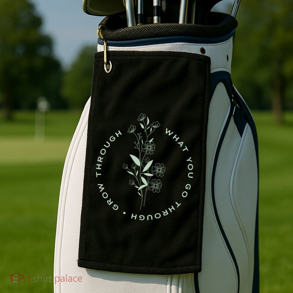 Grow Through What You Go Through Tee And Great Gift Golf Towel