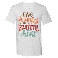Give Thanks With A Grateful Heart V-Neck T-Shirt