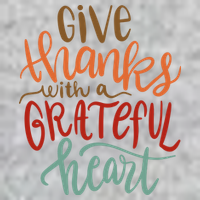Give Thanks With A Grateful Heart V-Neck T-Shirt