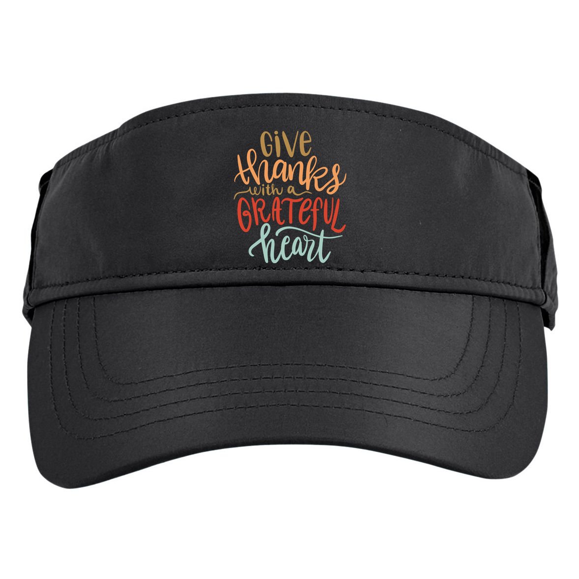 Give Thanks With A Grateful Heart Adult Drive Performance Visor