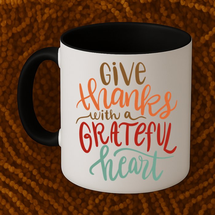 Give Thanks With A Grateful Heart Mug