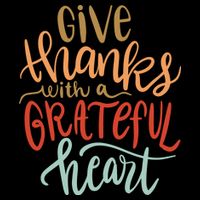 Give Thanks With A Grateful Heart Drawstring Bag