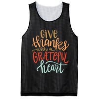 Give Thanks With A Grateful Heart Mesh Reversible Basketball Jersey Tank