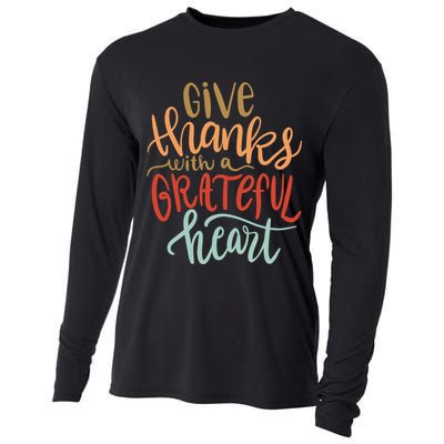 Give Thanks With A Grateful Heart Cooling Performance Long Sleeve Crew