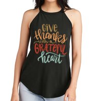 Give Thanks With A Grateful Heart Women's Perfect Tri Rocker Tank
