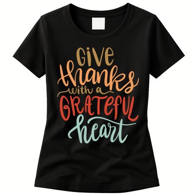 Give Thanks With A Grateful Heart Womens T-Shirt