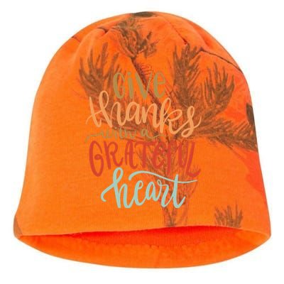 Give Thanks With A Grateful Heart Kati - Camo Knit Beanie