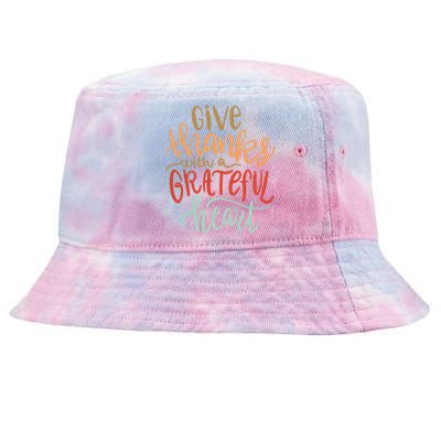 Give Thanks With A Grateful Heart Tie-Dyed Bucket Hat