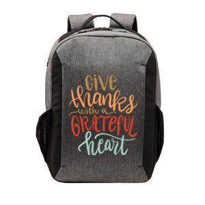 Give Thanks With A Grateful Heart Vector Backpack