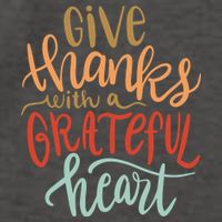 Give Thanks With A Grateful Heart Vector Backpack