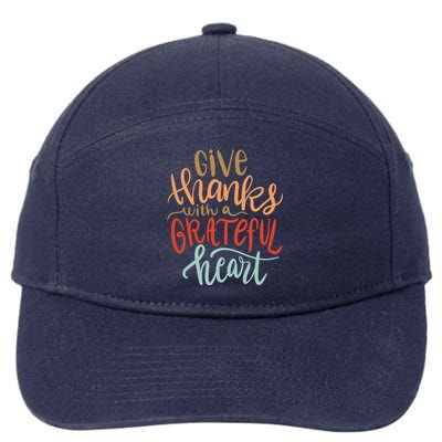 Give Thanks With A Grateful Heart 7-Panel Snapback Hat