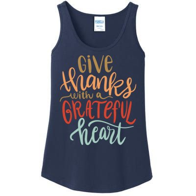 Give Thanks With A Grateful Heart Ladies Essential Tank