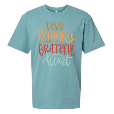 Give Thanks With A Grateful Heart Sueded Cloud Jersey T-Shirt