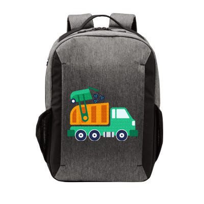 Garbage Truck Waste Recycle Trash Collector Earth Day Vector Backpack