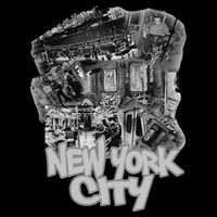 Graffiti Train With Vintage Police New York City Womens Tank Top