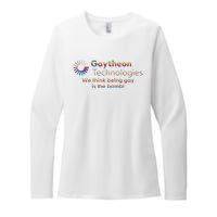 Gaytheon Technologies We Think Being Gay Is The Bomb Womens CVC Long Sleeve Shirt