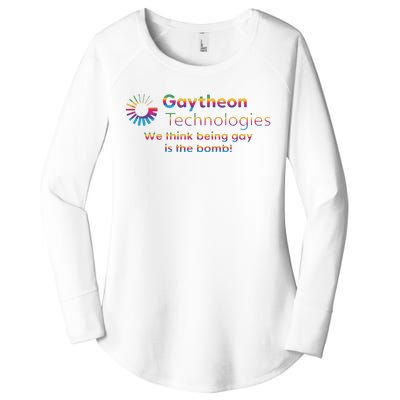 Gaytheon Technologies We Think Being Gay Is The Bomb Women's Perfect Tri Tunic Long Sleeve Shirt