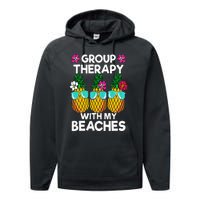 Group Therapy With My Beaches Pineapple Performance Fleece Hoodie