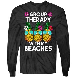 Group Therapy With My Beaches Pineapple Tie-Dye Long Sleeve Shirt