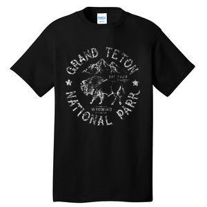 Grand Teton Wyoming Cowboy State Buffalo National Park Tall T-Shirt