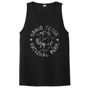 Grand Teton Wyoming Cowboy State Buffalo National Park PosiCharge Competitor Tank