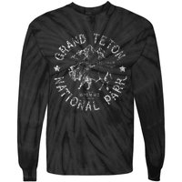 Grand Teton Wyoming Cowboy State Buffalo National Park Tie-Dye Long Sleeve Shirt