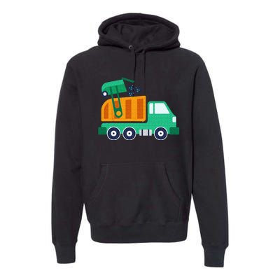 Garbage Truck Waste Recycle Trash Collector Earth Day Premium Hoodie