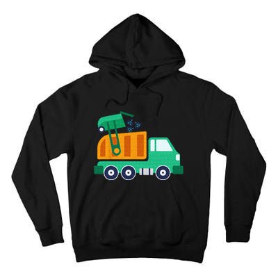 Garbage Truck Waste Recycle Trash Collector Earth Day Tall Hoodie