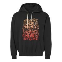 Give Thanks With A Grateful Heart Sign Garment-Dyed Fleece Hoodie