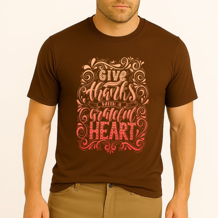 Give Thanks With A Grateful Heart Sign Performance Shirt