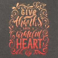 Give Thanks With A Grateful Heart Sign Cotton Canvas Backpack