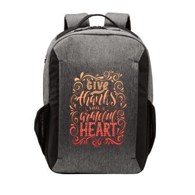 Give Thanks With A Grateful Heart Sign Vector Backpack