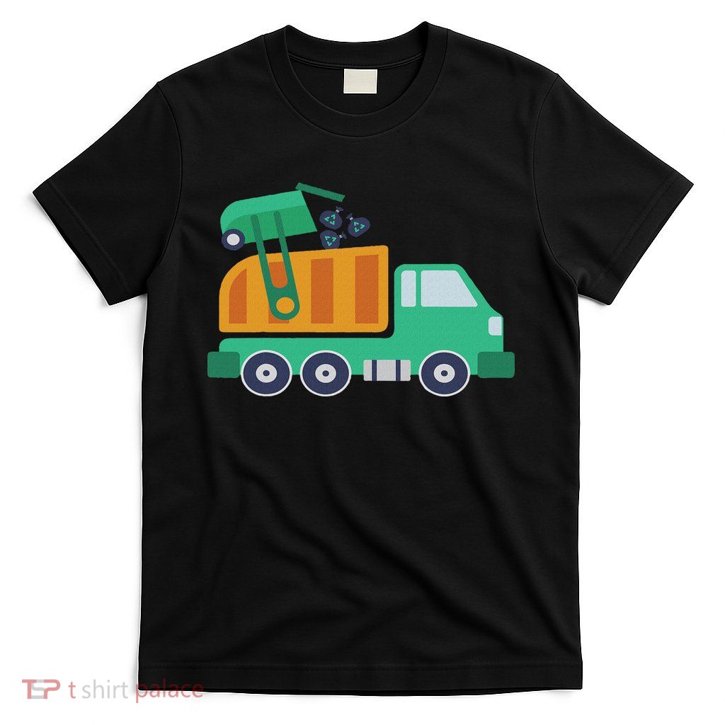 Garbage Truck Waste Recycle Trash Collector Earth Day T-Shirt