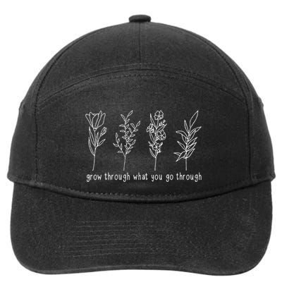 Grow Through What You Go Through 7-Panel Snapback Hat