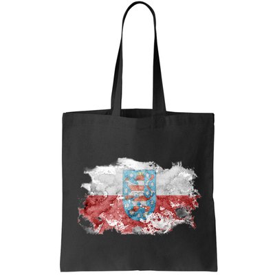 Geremany Thuringia Watercolor Painted State Flag Bag