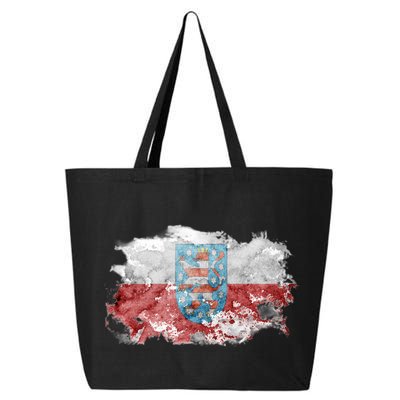 Geremany Thuringia Watercolor Painted State Flag 25L Jumbo Tote