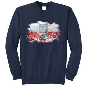 Geremany Thuringia Watercolor Painted State Flag Sweatshirt