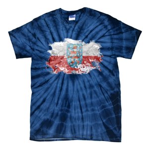 Geremany Thuringia Watercolor Painted State Flag Tie-Dye T-Shirt