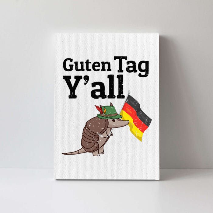 Guten Tag Yall Texas Armadillo German Flag Hat Canvas