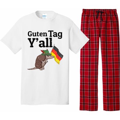 Guten Tag Yall Texas Armadillo German Flag Hat Pajama Set