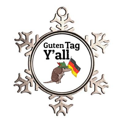 Guten Tag Yall Texas Armadillo German Flag Hat Metallic Star Ornament