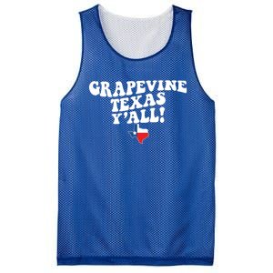 Grapevine Texas YAll Tx Southern Accent Vacation Gift Mesh Reversible Basketball Jersey Tank