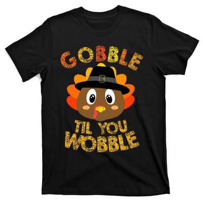 Gobble Til You Wobble Baby Thanksgiving T-Shirt