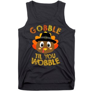 Gobble Til You Wobble Baby Thanksgiving Tank Top