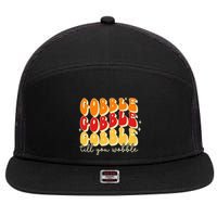 Gobble Till You Wobble Thanksgiving Retro 7 Panel Mesh Trucker Snapback Hat