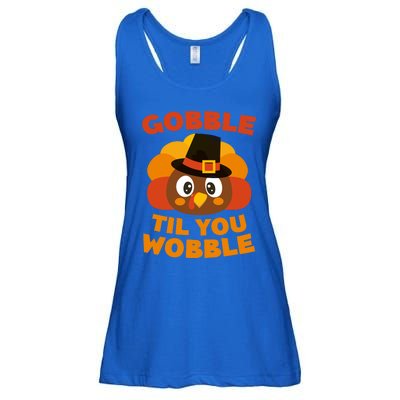 Gobble Til You Wobble Meaningful Gift Thanksgiving Day Cute Gift Funny Gift Ladies Essential Flowy Tank