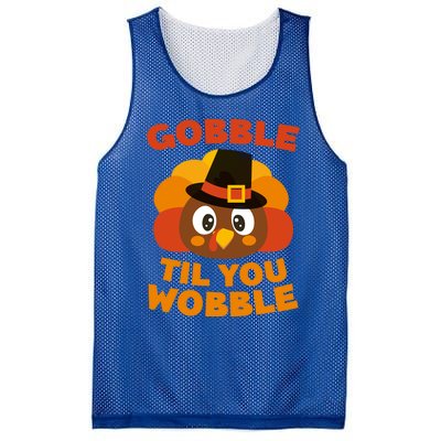 Gobble Til You Wobble Meaningful Gift Thanksgiving Day Cute Gift Funny Gift Mesh Reversible Basketball Jersey Tank