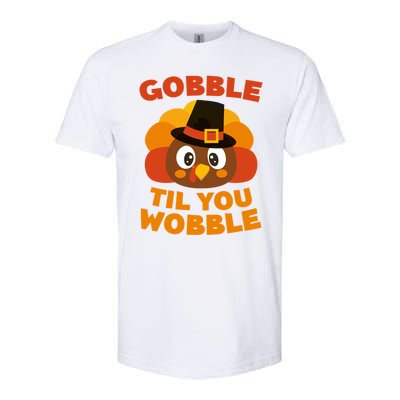 Gobble Til You Wobble Meaningful Gift Thanksgiving Day Cute Gift Funny Gift Softstyle CVC T-Shirt